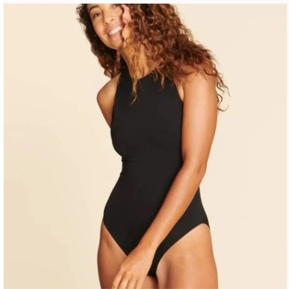 NWT Andie Swim THE BONDI One piece swimsuit Size Small Black - women's swimwear